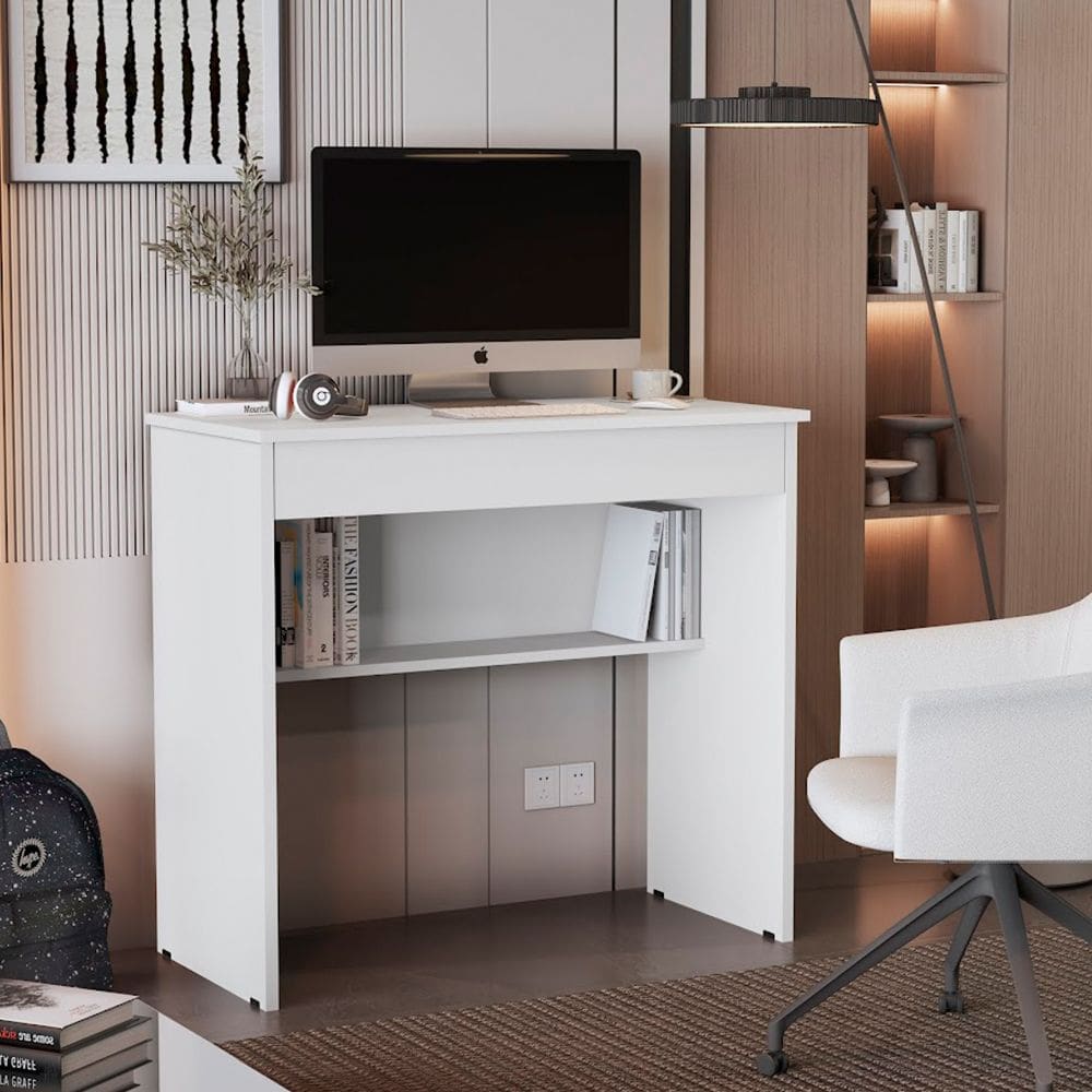 Mesa Escrivaninha Vitória com 1 Gaveta 2.0 Branco