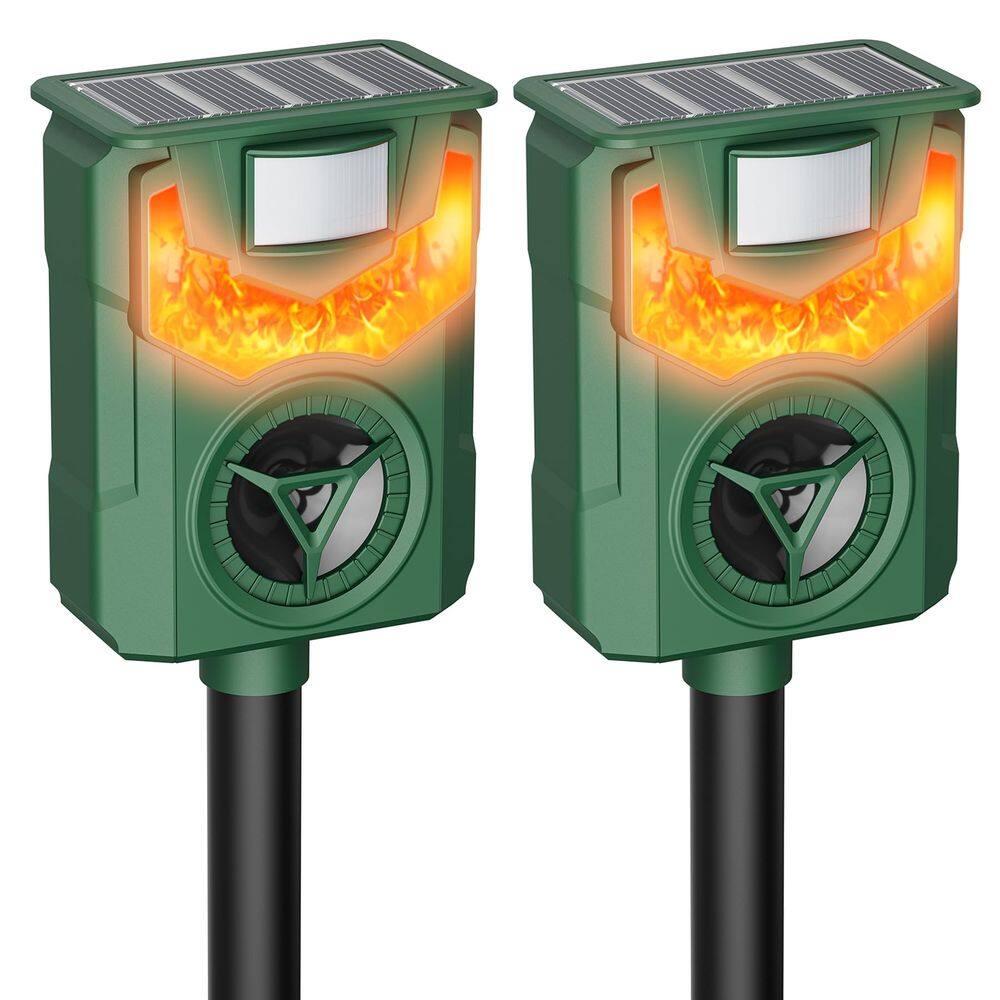 Repelente de animais Peepst Flame Guard Ultrasonic, pacote com 2 unidades