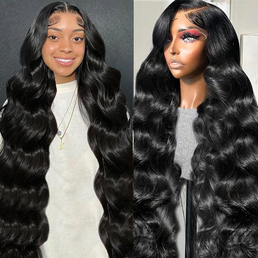 Perucas frontais de renda Neailrtise Body Wave 200% Densidade 70cm