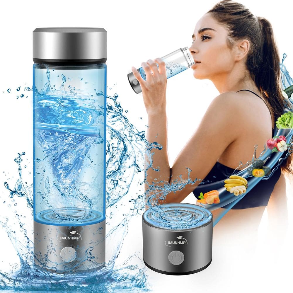 Garrafa de água de hidrogênio Ionizador de água portátil IMUNHMP 420mL