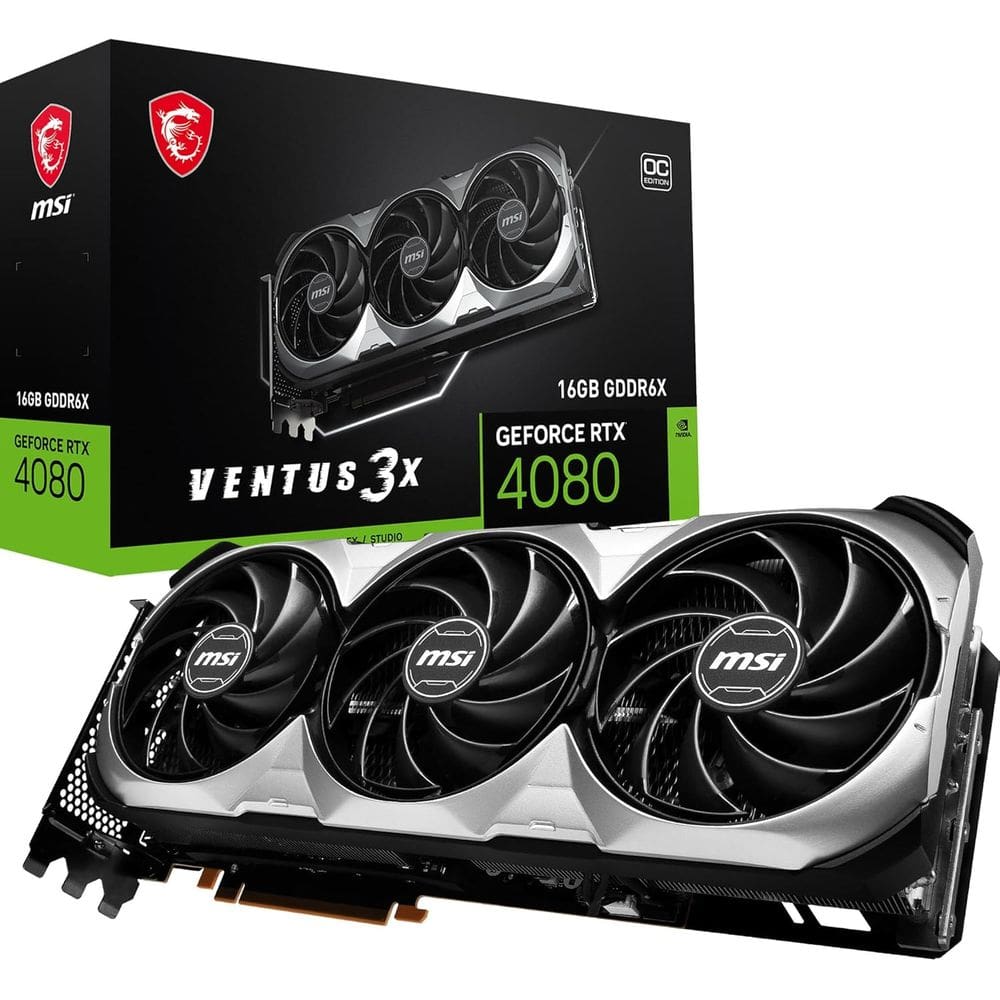 Placa de Vídeo MSI Super Ventus 3X OC RTX 4080 16GB GDDR6X