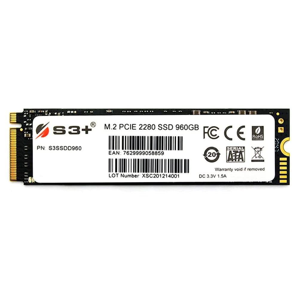 Hd Ssd S3+ 960gb Nvme M.2 200mb/s - S3ssdd960
