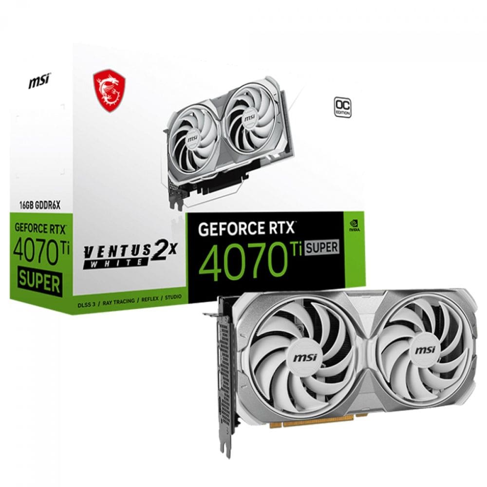 Placa d Vídeo MSI Ventus 2X NVIDIA GeForce 4070Ti 16GB GDDR6