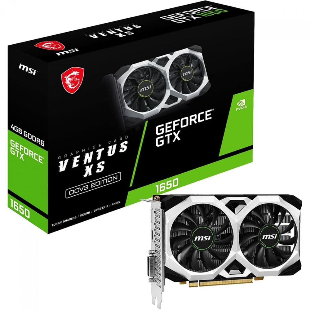 Placa de Vídeo MSI Ventus XS GeForce GTX-1650 4GB GDDR6