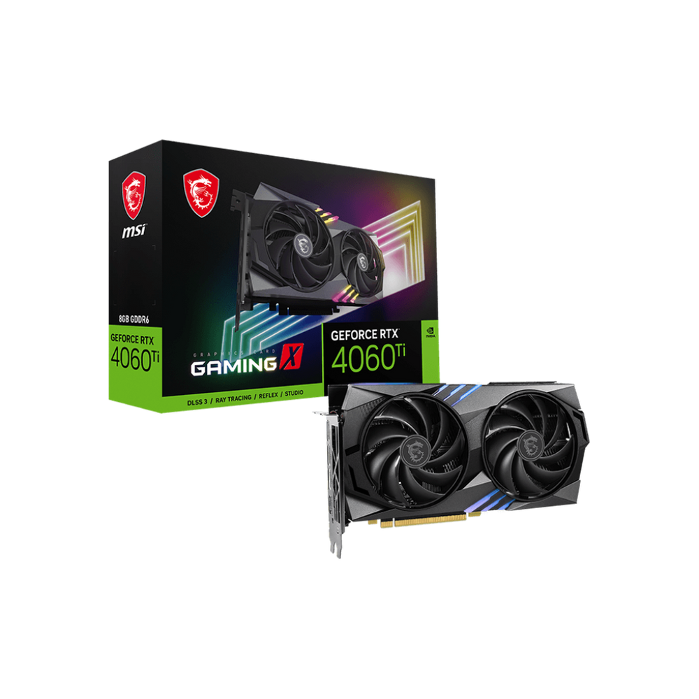 Placa de Vídeo MSI GeForce RTX 4060 TI Gaming X 8GB GDDR6