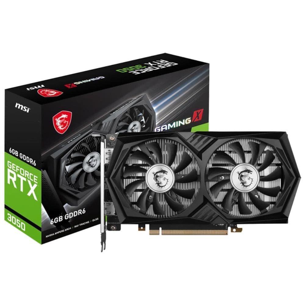 Placa d Vídeo MSI Gaming X NVIDIA GeForce RTX 3050 6GB GDDR6