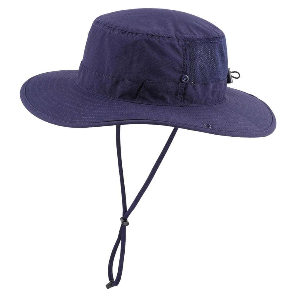 Chapéu masculino Sun Hat Connectyle UPF 50+ de aba larga azul marinho