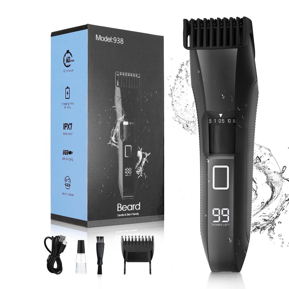 Aparador de barba Beatslm Manscape para homens, 20 comprimentos, impermeável