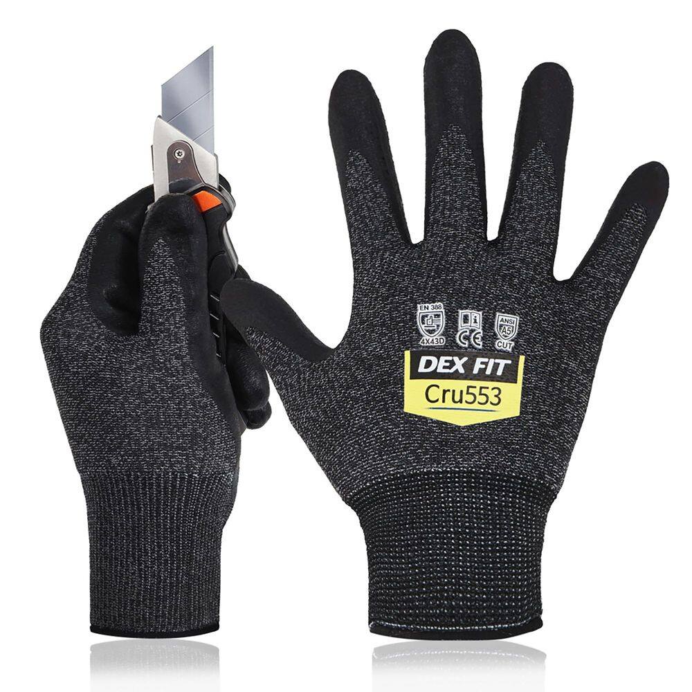 Luvas resistentes ao corte DEX FIT Cru553 Nível 5 de proteção