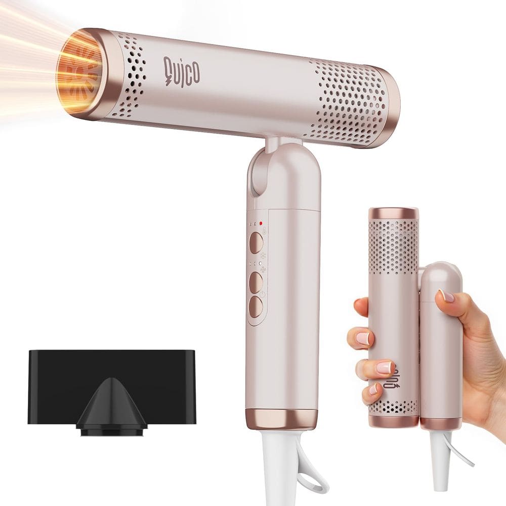 Secador de cabelo QUICO Quico Travel 120000 RPM com 500 milhões de íons