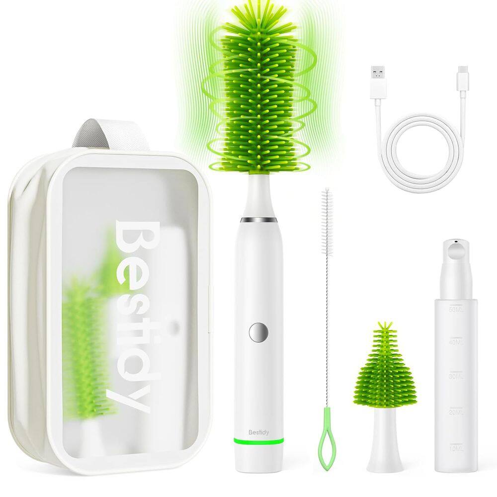 Kit elétrico de limpeza de mamadeiras Bestidy com loção de 50 ml
