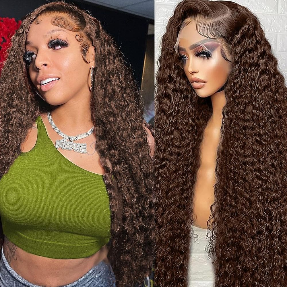 Peruca BIANFA 13x6 Deep Wave Lace Front Human Hair 220 Density