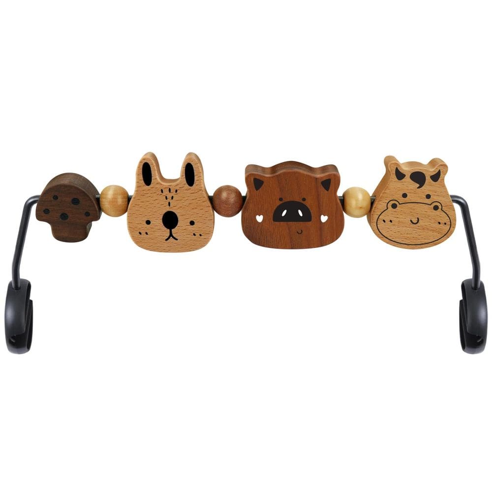 Barra de brinquedos Baby Bouncer iGratens Soft & Bliss com animais de fazenda
