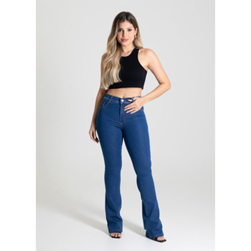 Calça Jeans Feminina Sawary Boot Cut - 280281