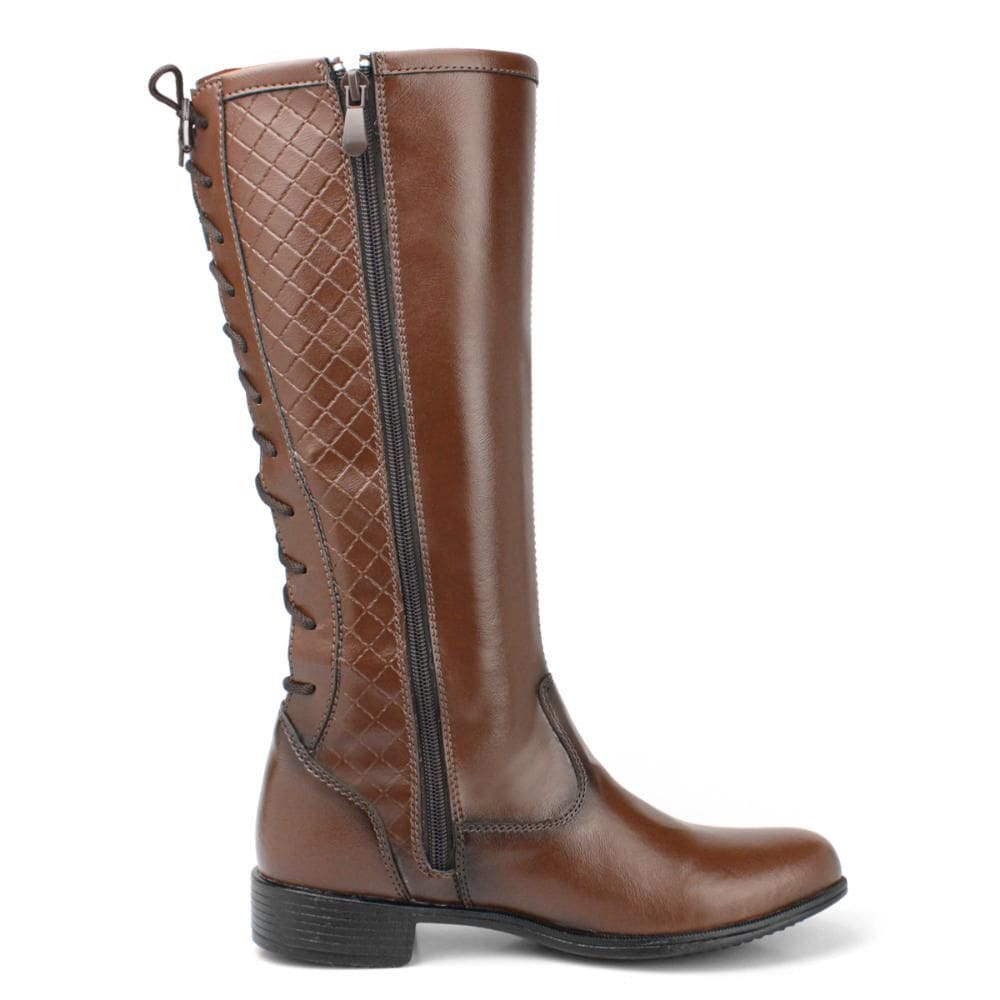 Bota Over The Knee Feminina Cano Longo Com Zíper