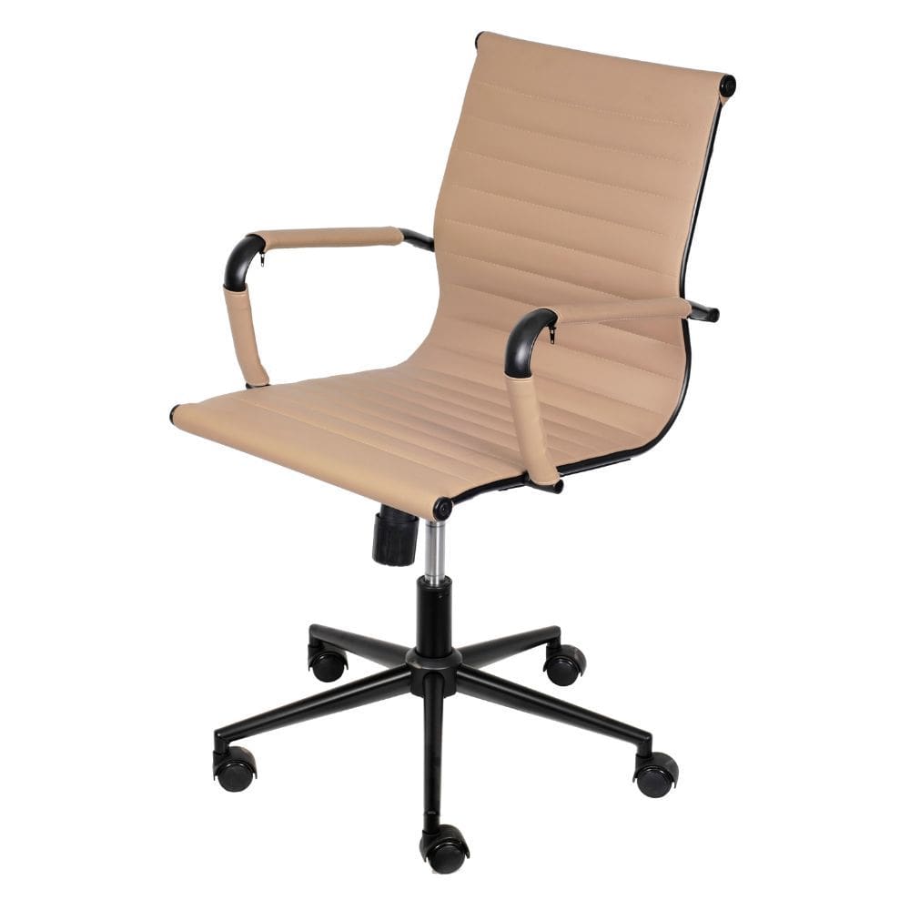 Cadeira de Escritório Eames Dark Esteirinha Baixa - Caramelo