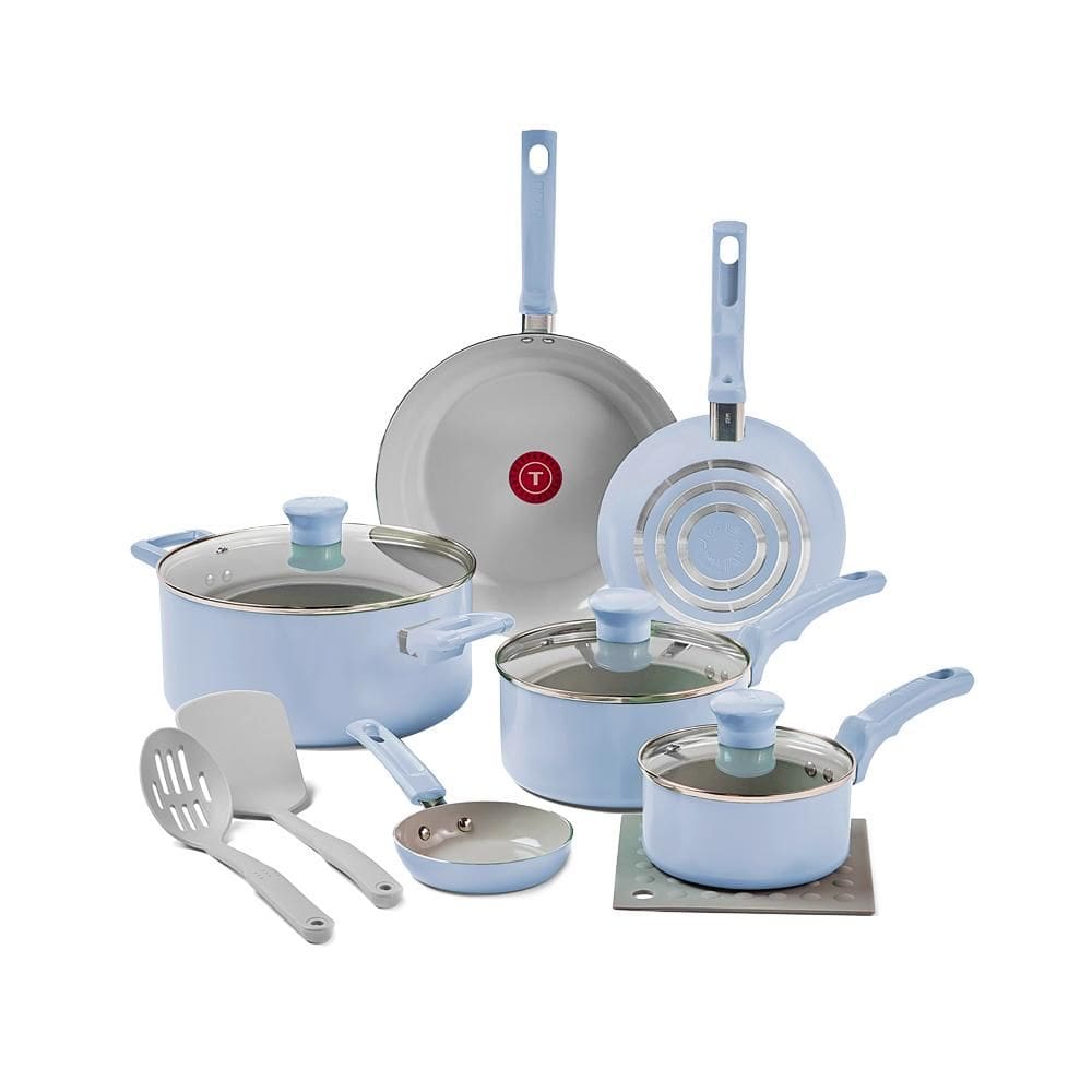 Jogo 6pçs Tefal Refresh Ceramic Azul Ártico + 3 Acess