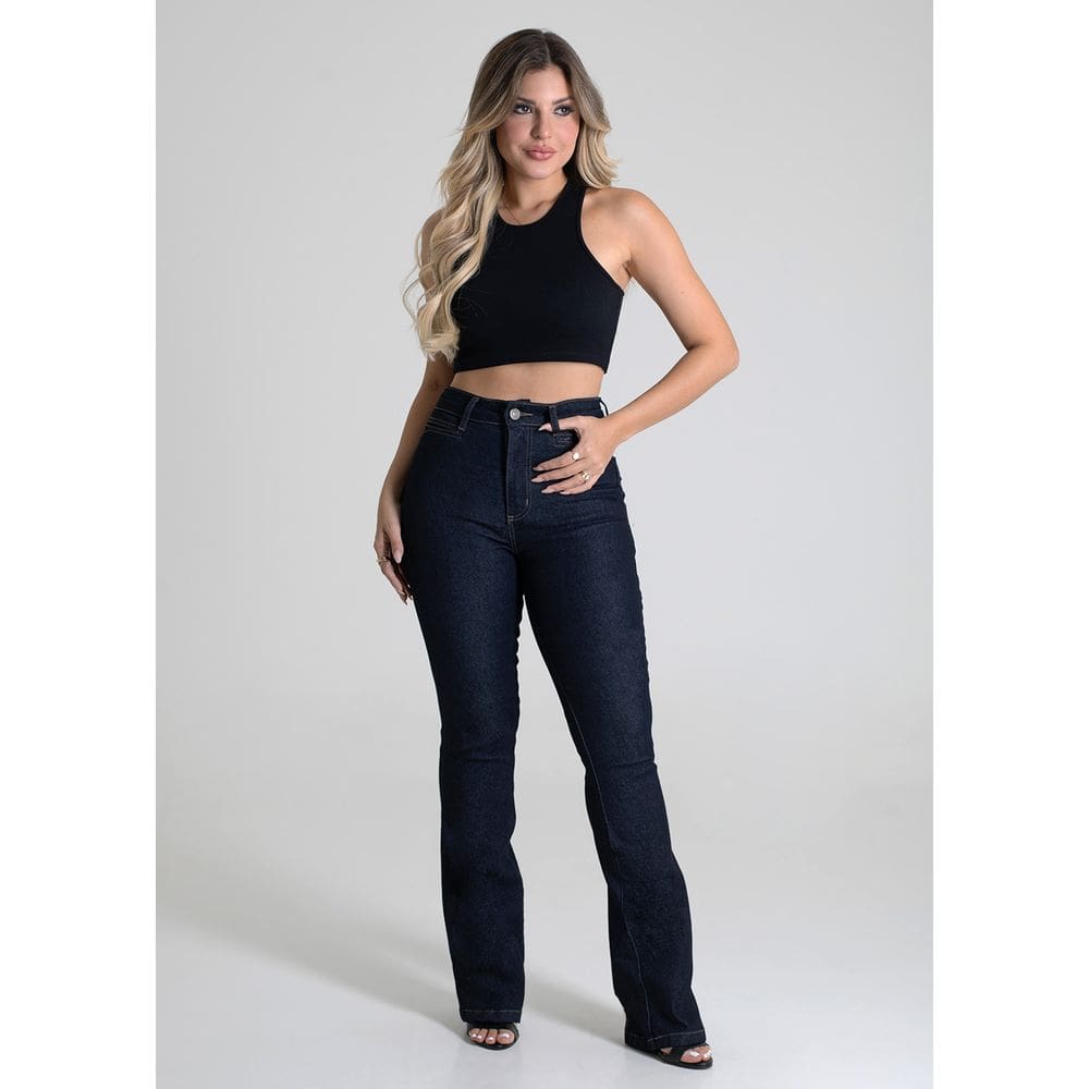 Calça Jeans Feminina Sawary Boot Cut - 279754