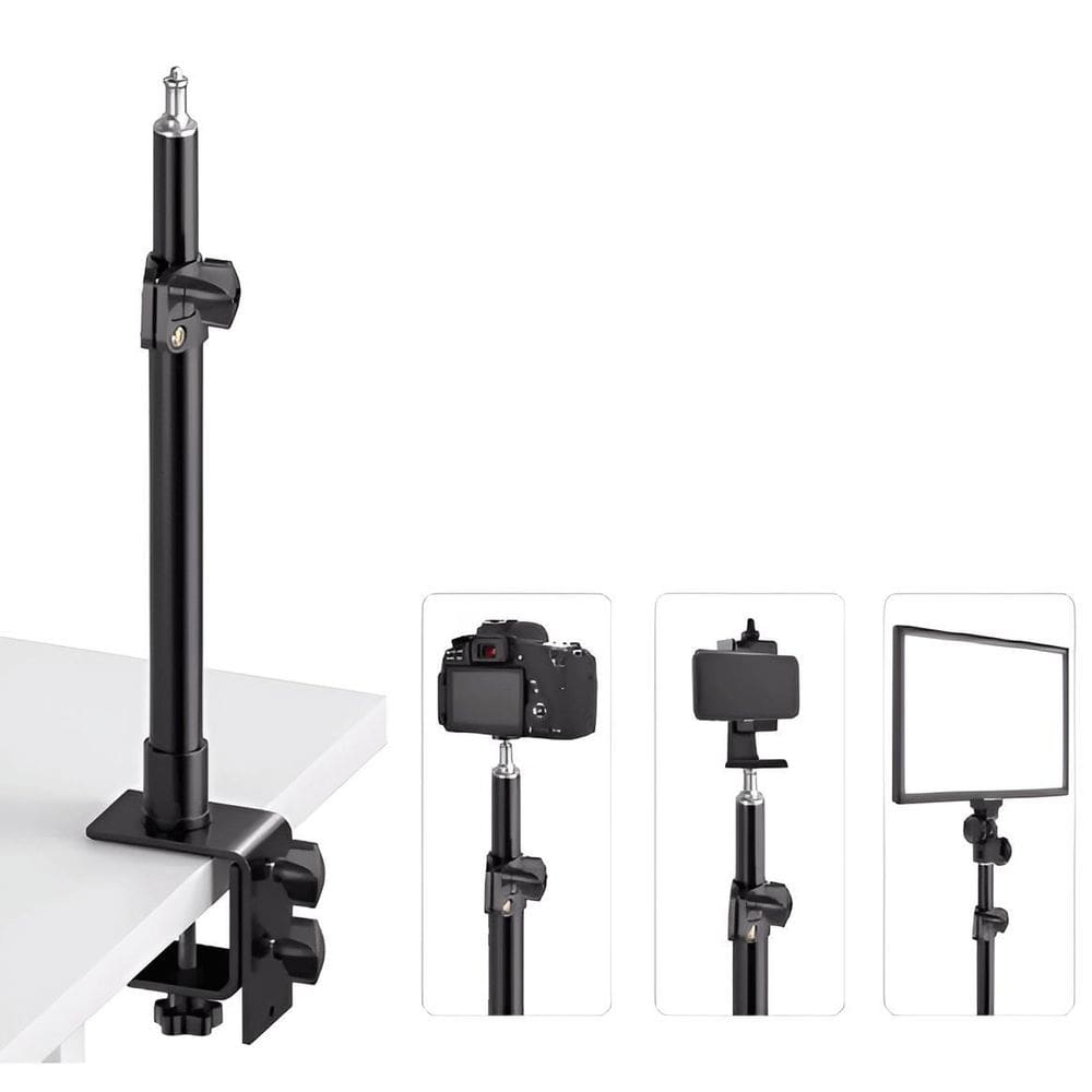 Suporte Mesa Universal Sr-Z70 Braçadeira Câmeras,