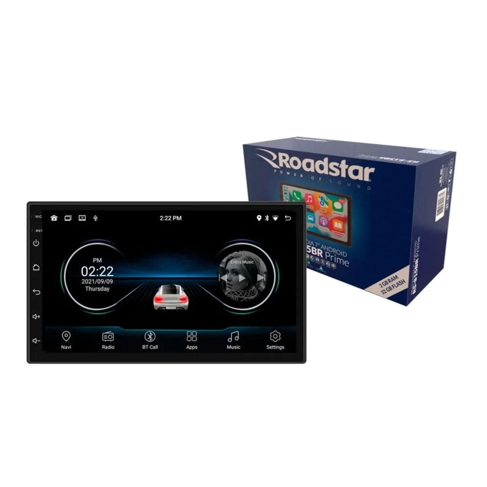 Central Multimídia Android 7 Pol Carplay 2/32GB - Roadstar RS-815BR Prime