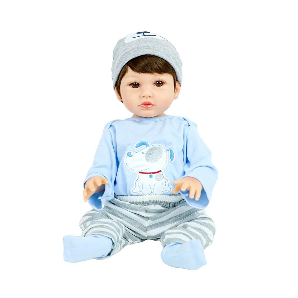 Boneca Bebe Reborn Laura Baby Kai 48cm 100% Vinil Shiny Toys
