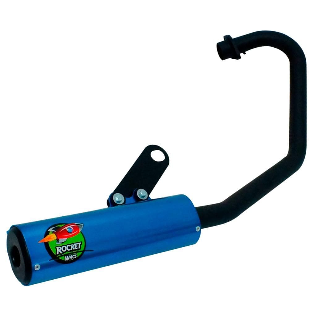 Escapamento Curva + Ponteira Wacs Rocket CG 125 Fan / Titan KS 00/08