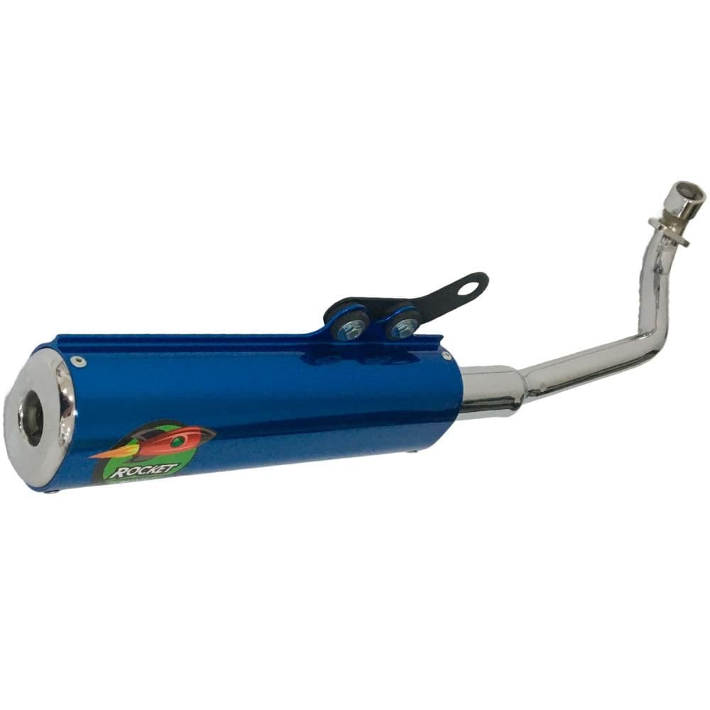 Escapamento Curva + Ponteira Wacs Rocket Cromado Pop 110i