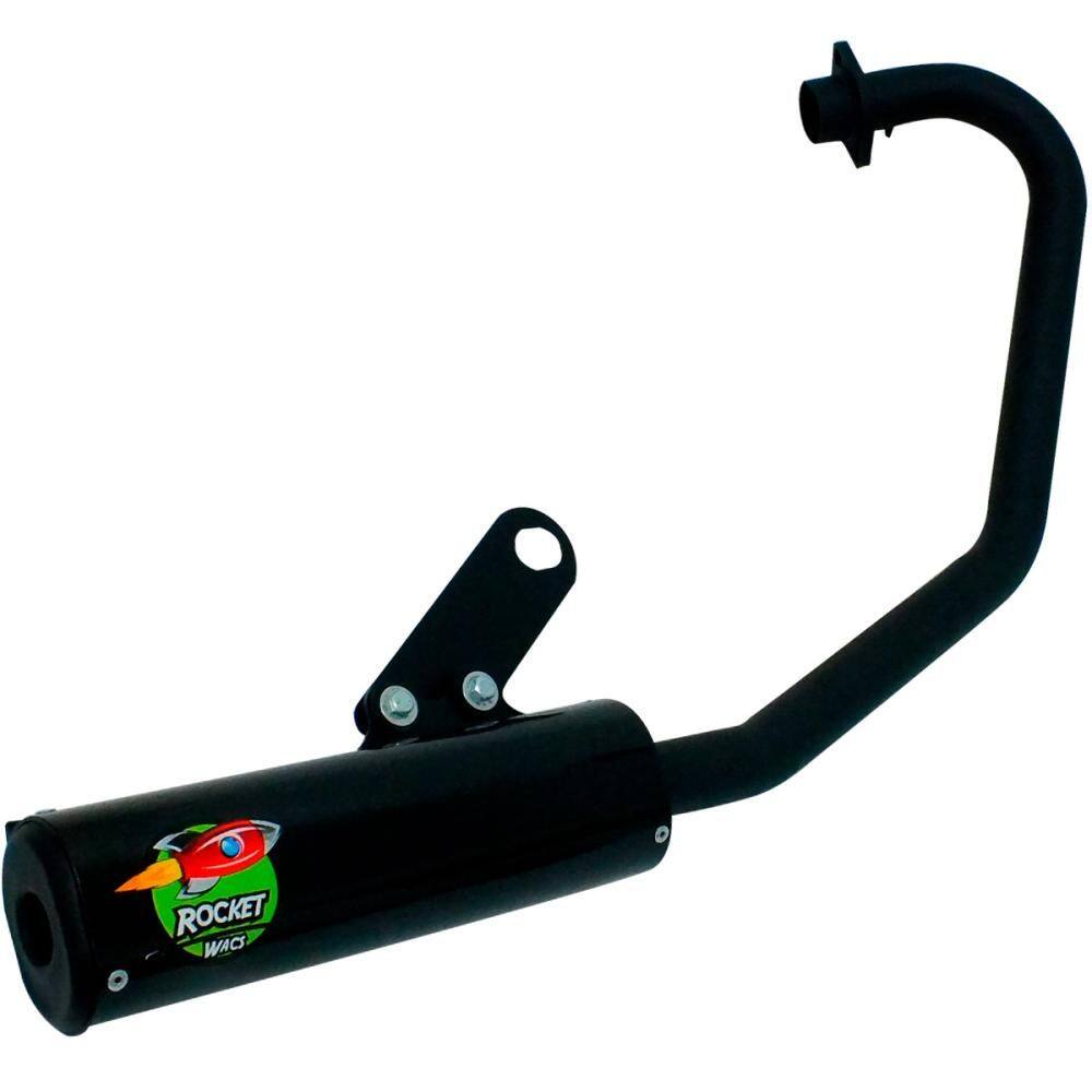 Escapamento Curva + Ponteira Wacs Rocket Honda Pop 100