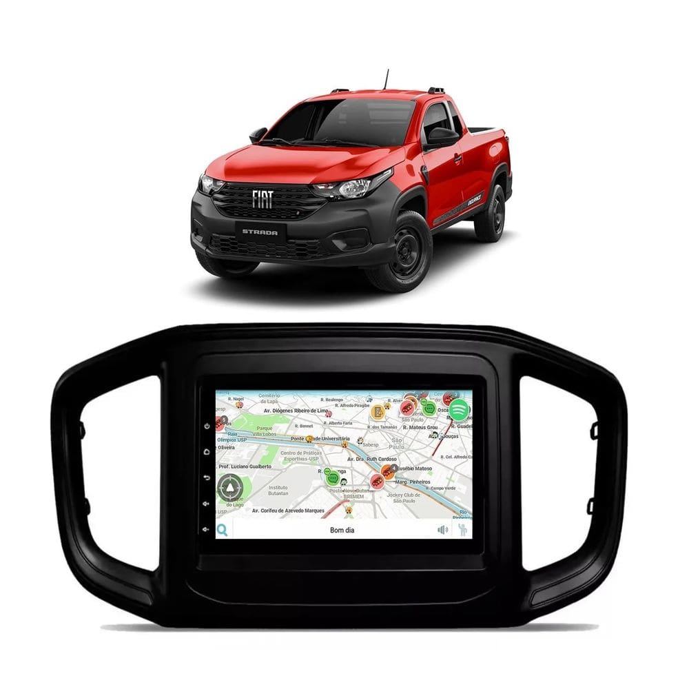Kit Multimídia Strada Endurance 2020 / 2025 Android 7 Pol 2/32GB Carplay - Roadstar RS-815BR