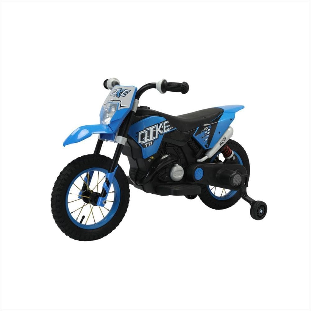 Moto Infantil Motorizada Motoca Azul Bivolt Penu De Borracha