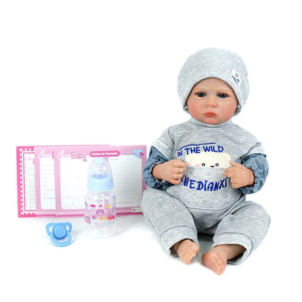 Boneca Bebe Reborn Laura Baby Oliver 48cm 100% Vinil