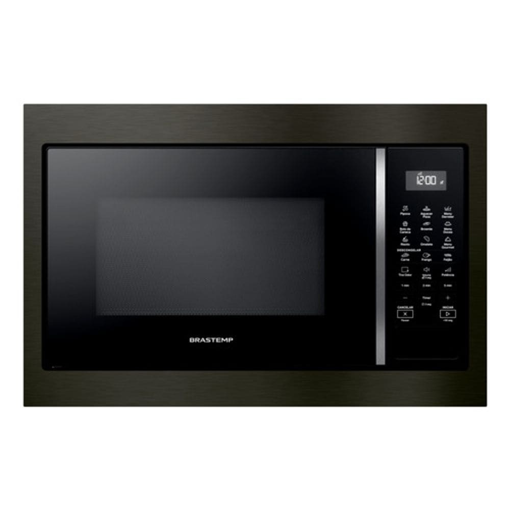Microondas Preto 32 Litros 1400w Brastemp Bm146apbna