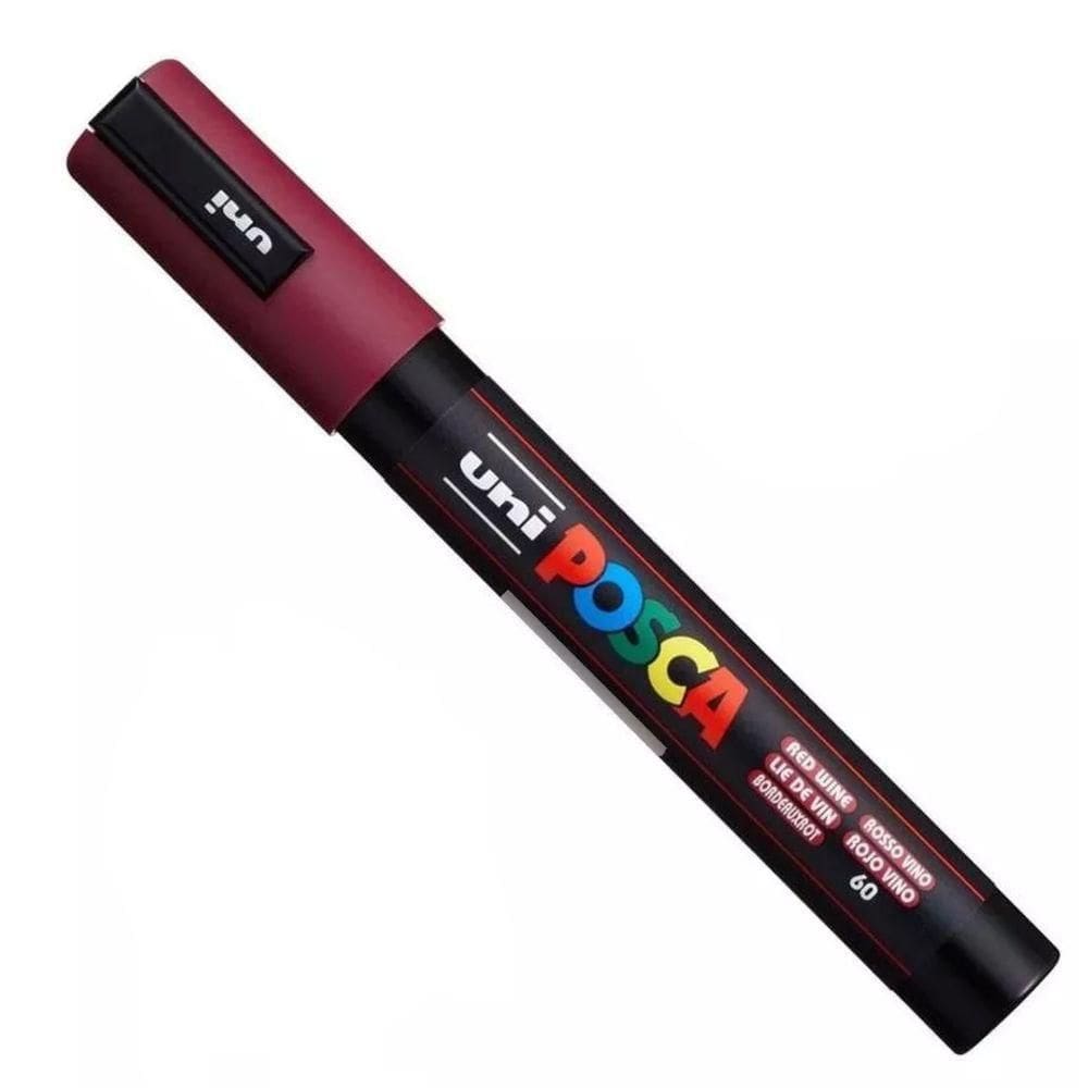 Caneta Posca PC-5M Vermelho Vinho - Uniball