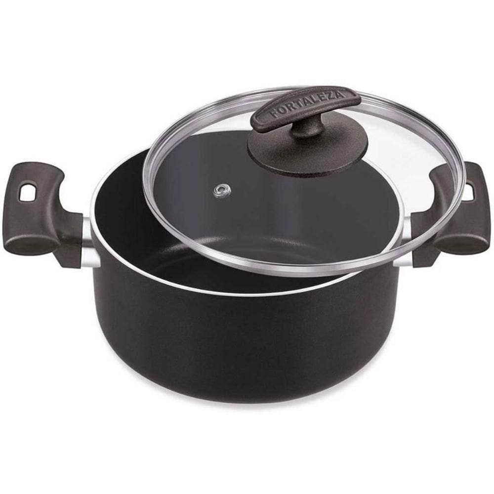 Caçarola Antiaderente com Tampa de Vidro 28cm - Fortaleza
