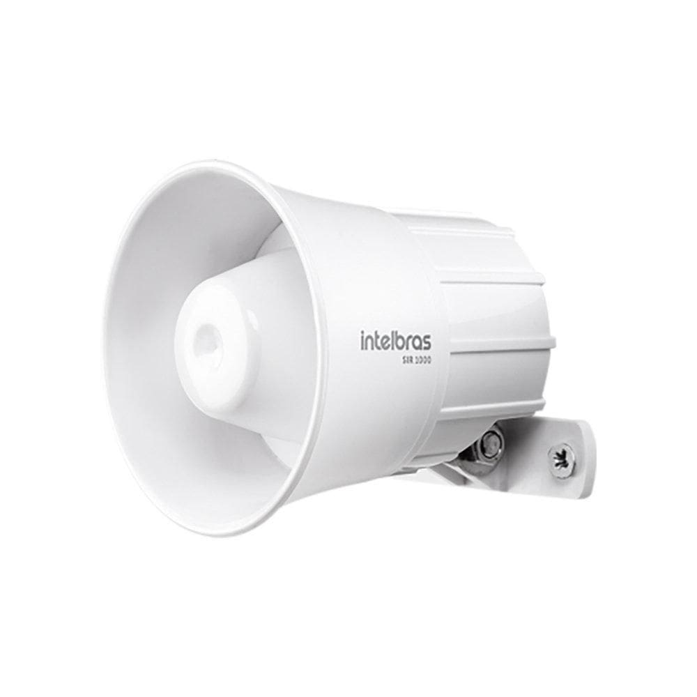 Sirene para alarme Intelbras 105DB SIR 1000 Branca