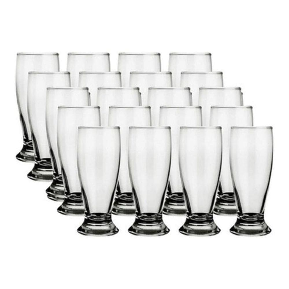 Jogo De Copo 24 Peças Cerveja Beer 240Ml Taça Tulipa Chopp