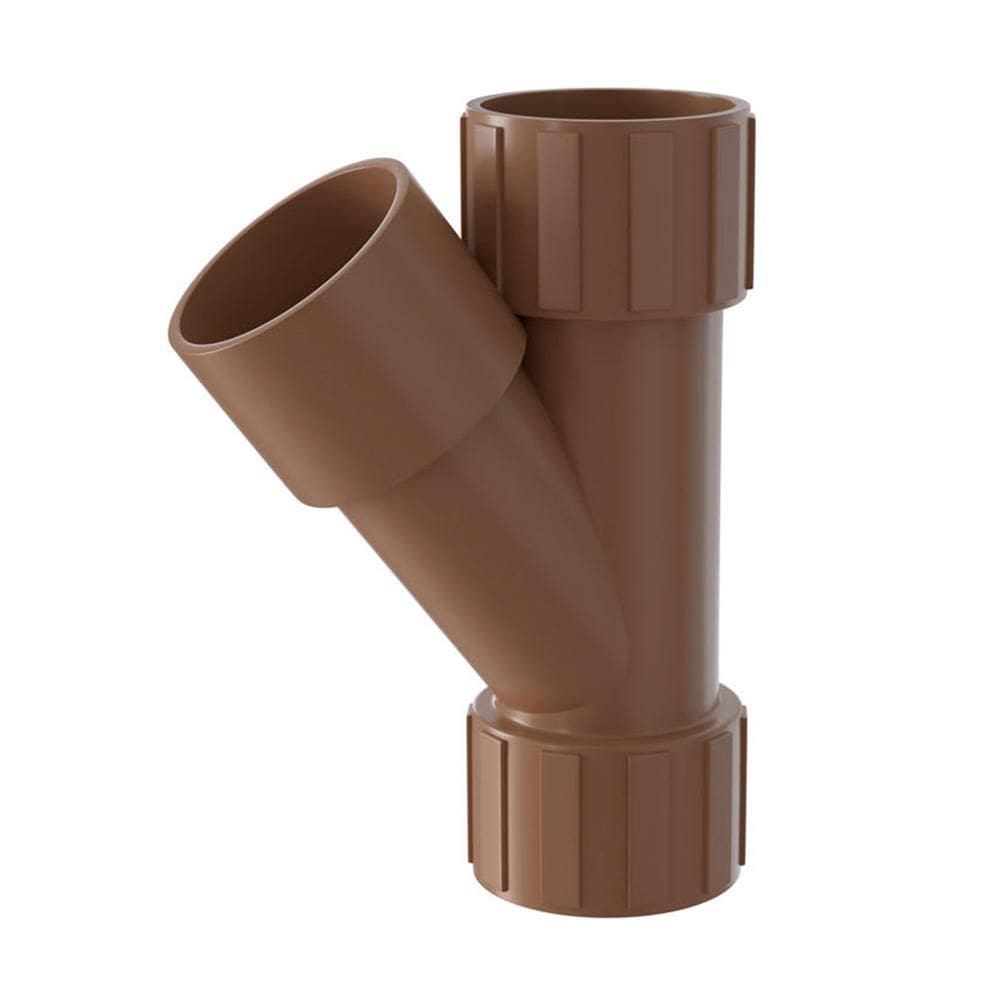 Junção Junta Y Conexão Soldável Pvc Marrom 25Mm Estrela