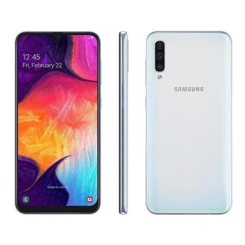 Usado: Samsung A50 128 GB Branco - Muito Bom