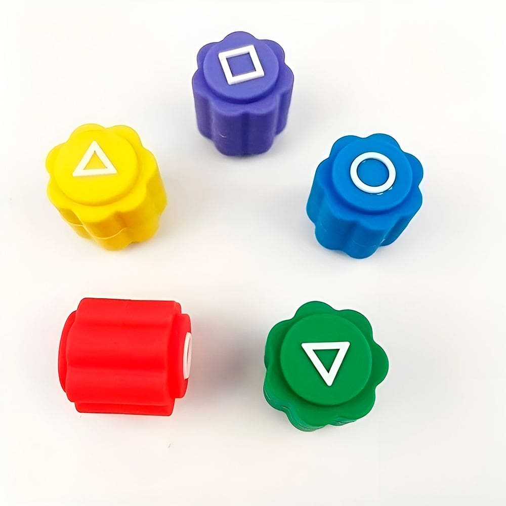 Jogo Coreano Gonggi 5 Peças Geométricas Diversão Tradicional