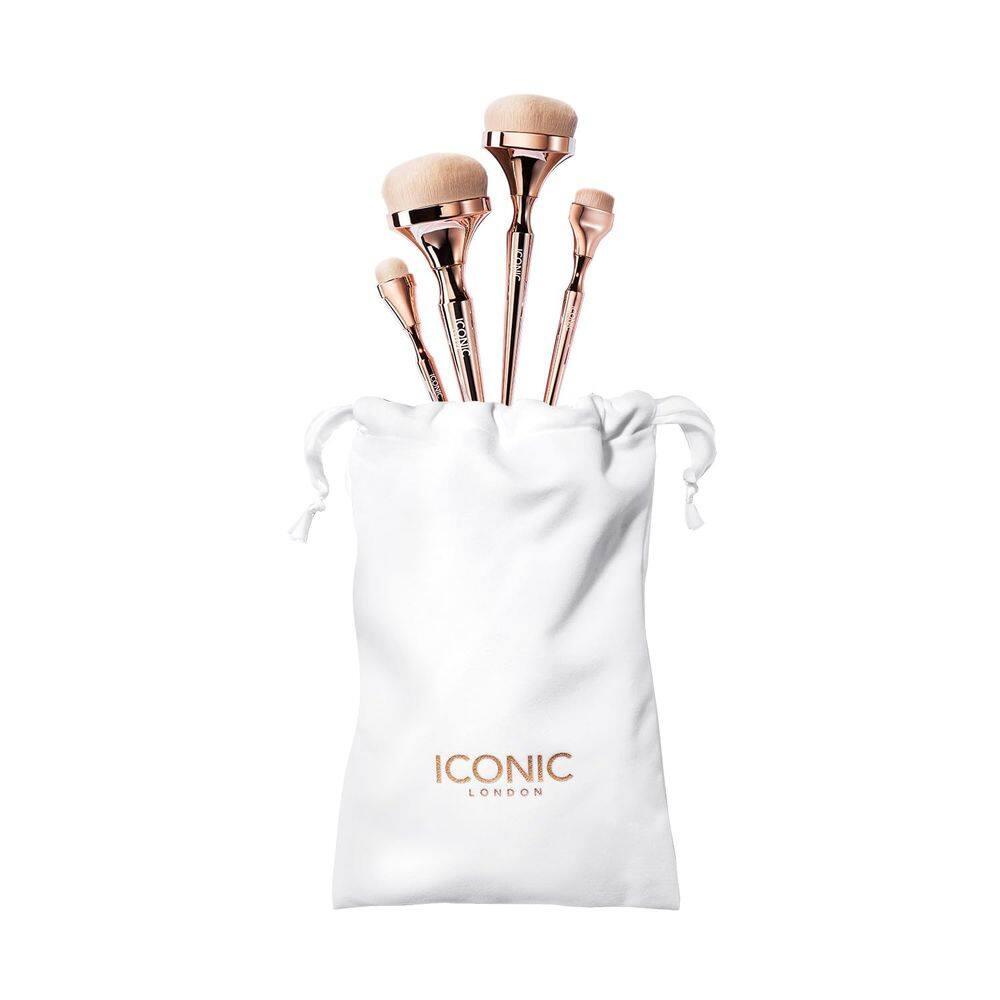 Conjunto de pincéis de maquiagem ICONIC LONDON Luxury HD Blend Base Set