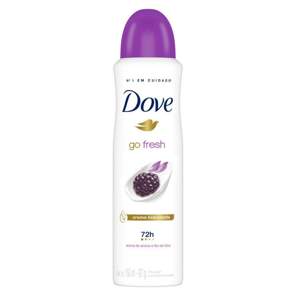 Desodorante Antitranspirante Aerosol Dove Go Fresh Amora e Flor de Lótus 150ml
