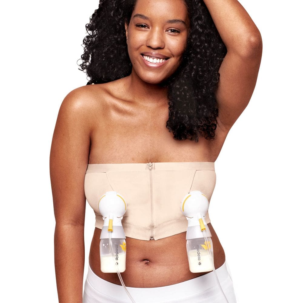 Cadeira feminina Pumping Bustier Medela, sem usar as mãos, tamanho S
