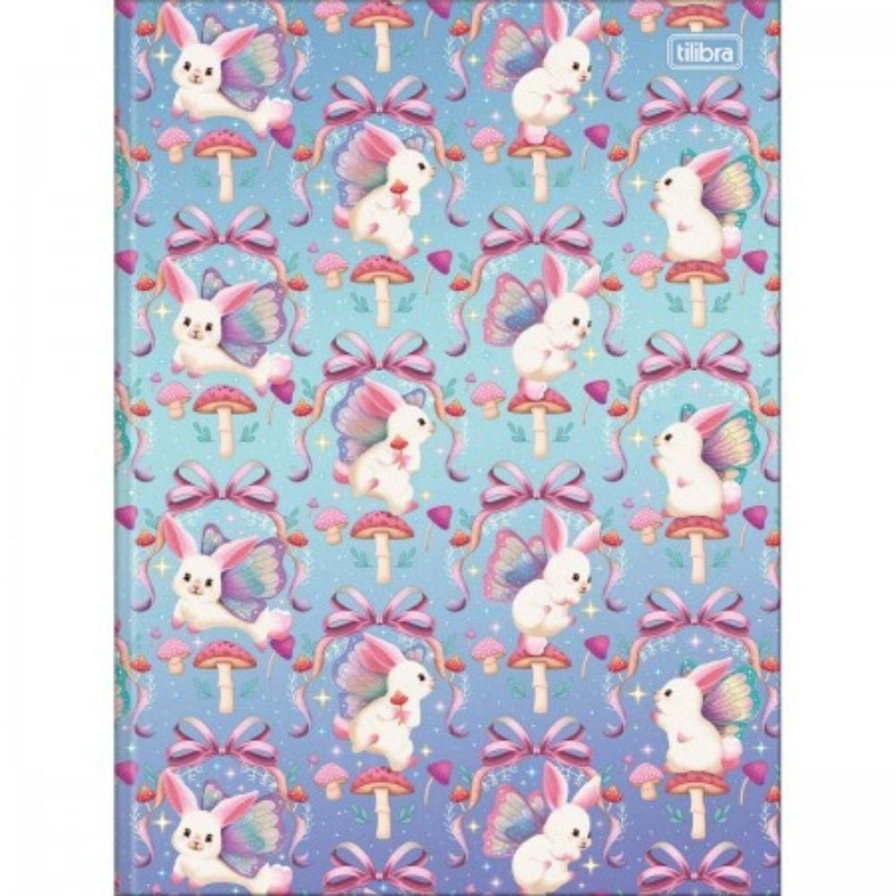 Caderno Brochura Universitário Capa Dura A4 1 Matéria 80 Folhas Bunnyfly Tilibra Estampa 4