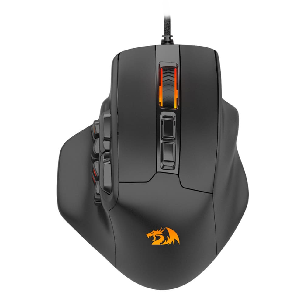 Mouse Gamer Redragon Aatrox MMO RGB Chroma 12400DPI 1000Hz 15 Botões - M811-RGB