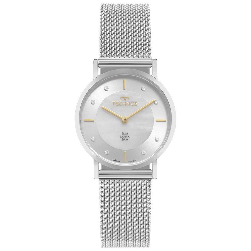 Relógio Technos Feminino Slim Prata - 2025ltw-1b 2025ltw-1b