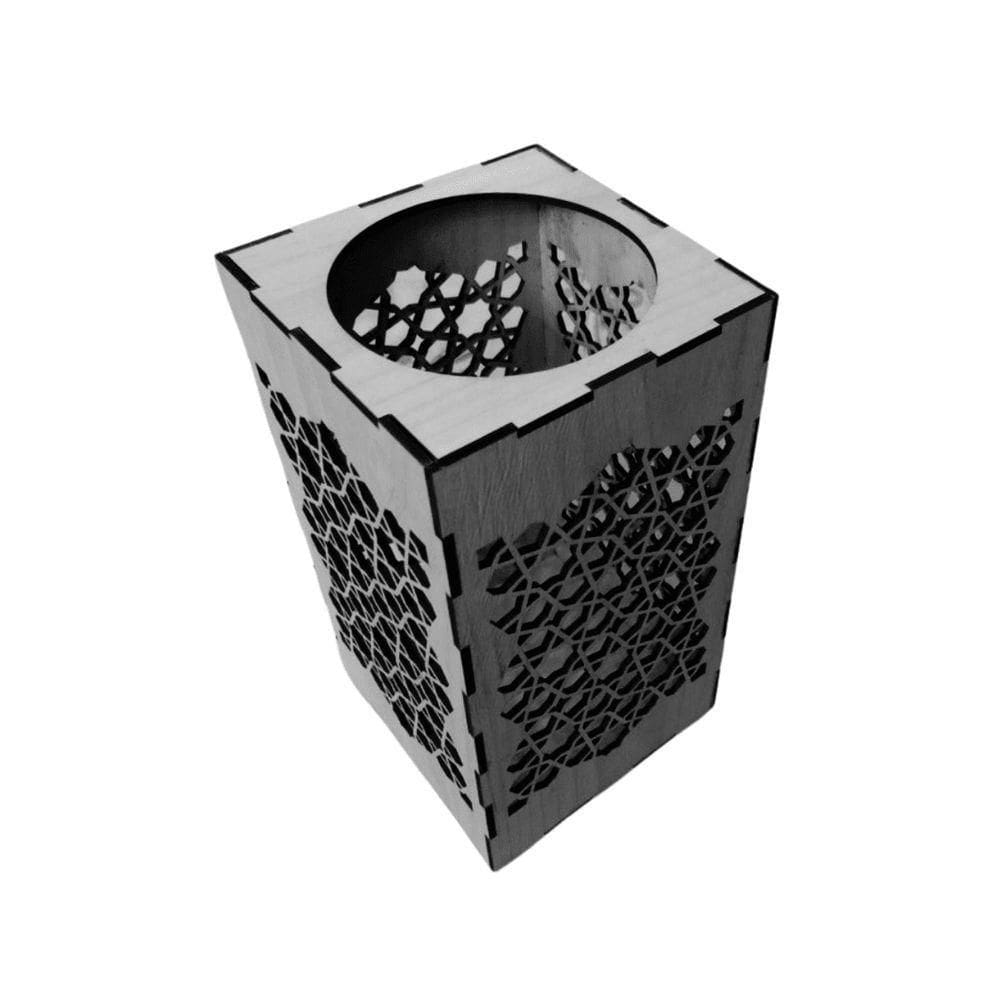 Castiçal Star Com Vela Eletrônica - Preto