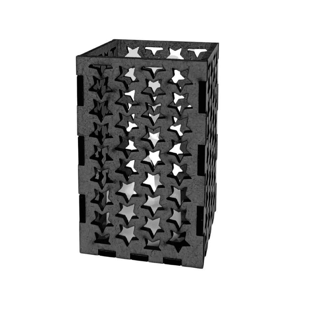 Castiçal Constelação Com Vela Eletrônica - Preto