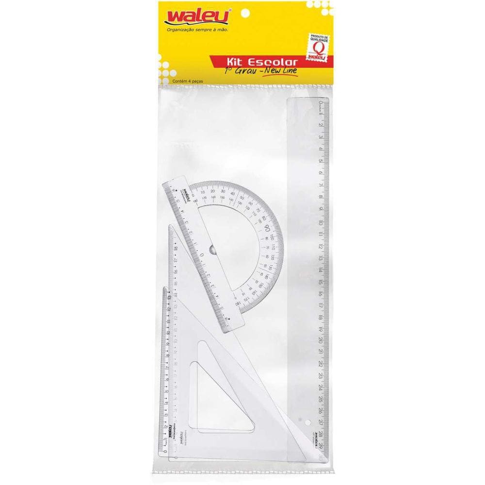 Conjunto Para Desenho 1 Grau New Line Cristal