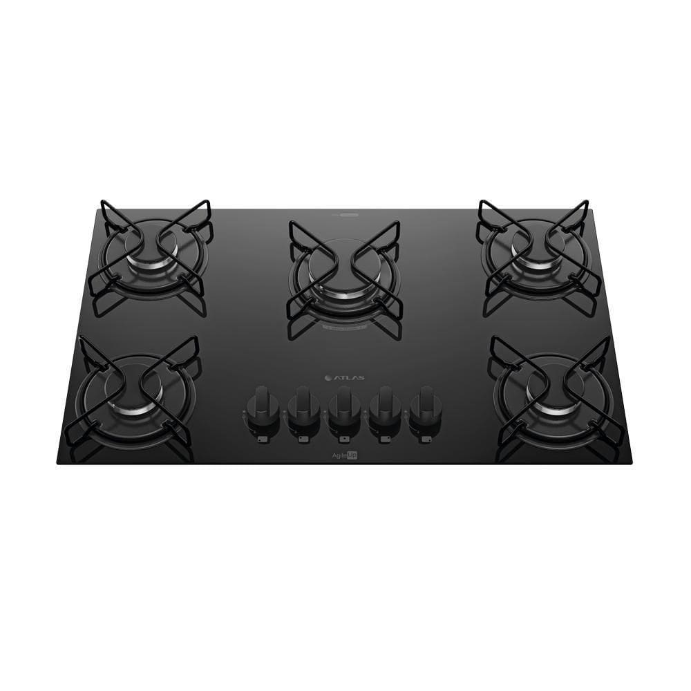 Cooktop 5 Bocas Mesa De Vidro Atlas Agile Up Bivolt