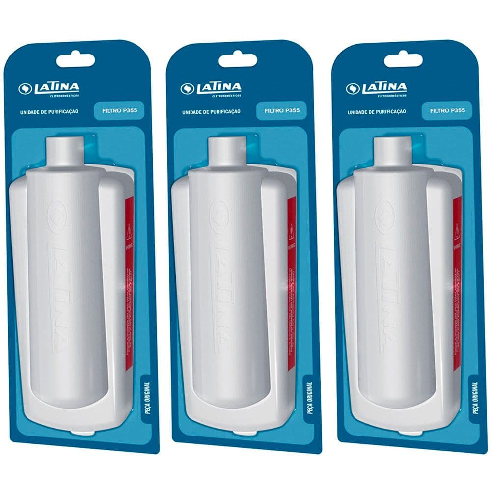 Kit 3 Refil Filtro Vela Latina Puritronic Pa355 Pa335 P355
